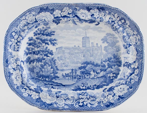 Meat Dish or Platter St Albans Abbey c1825